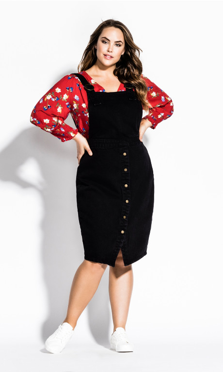 plus size pinafore