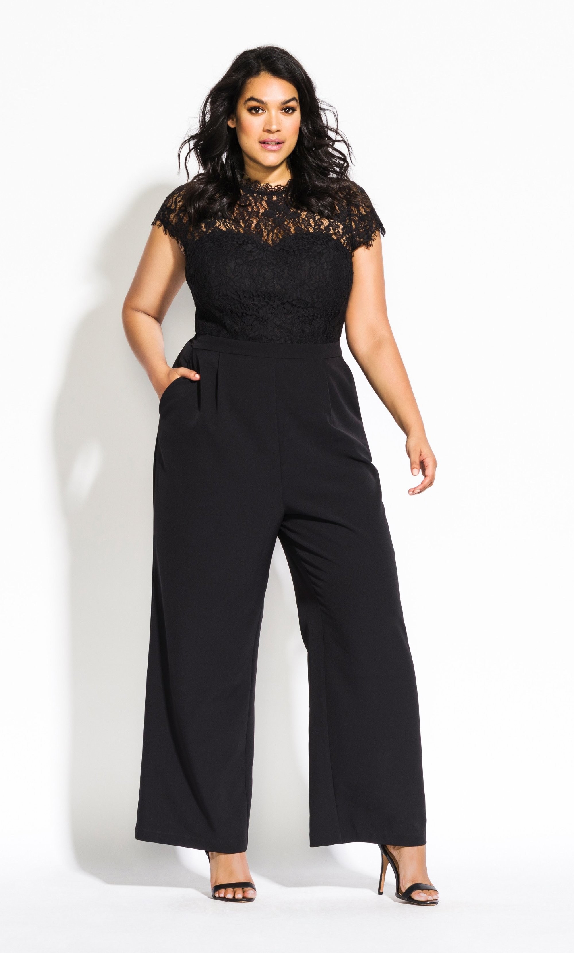 city chic lace jumpsuit