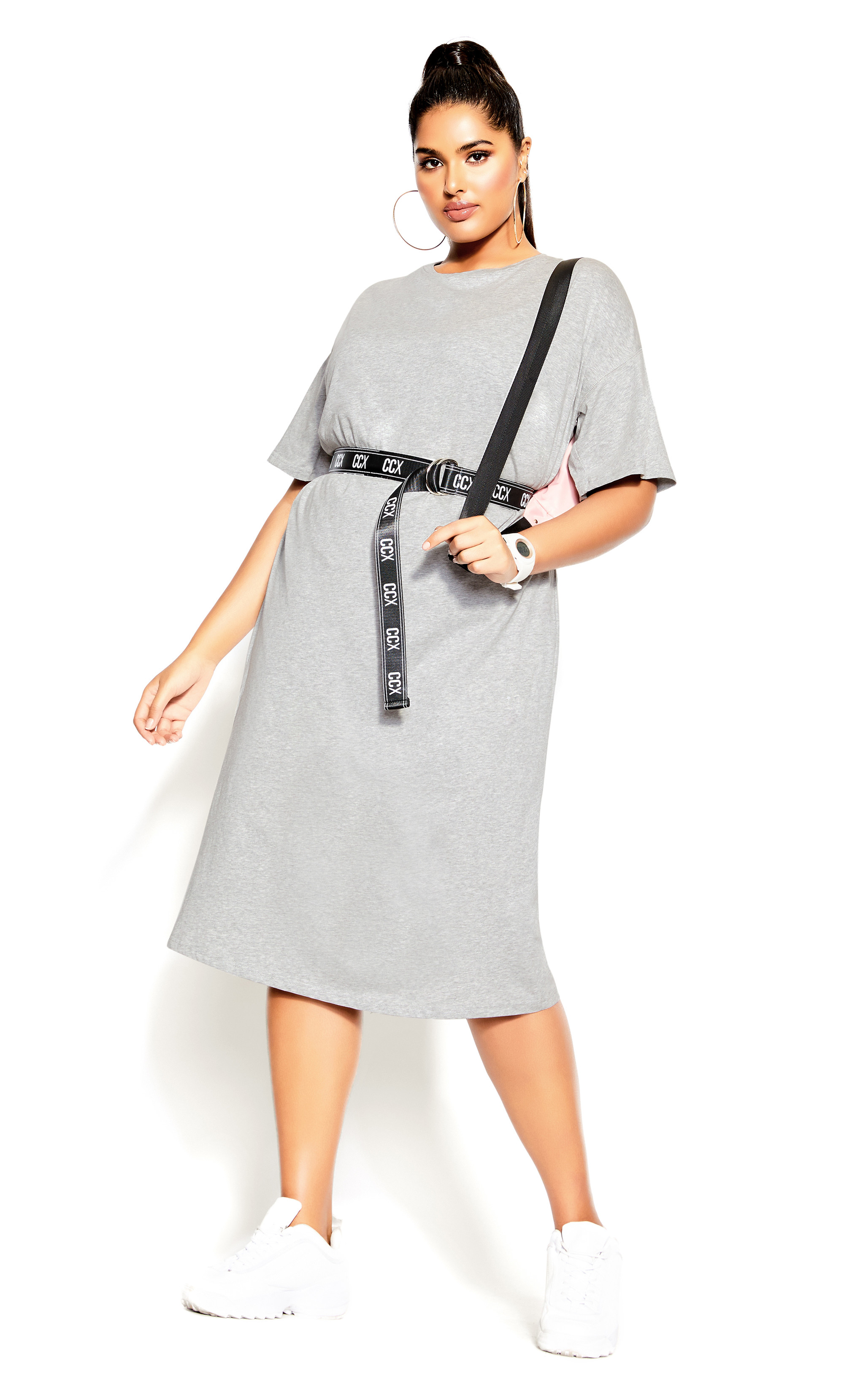 grey tshirt dress