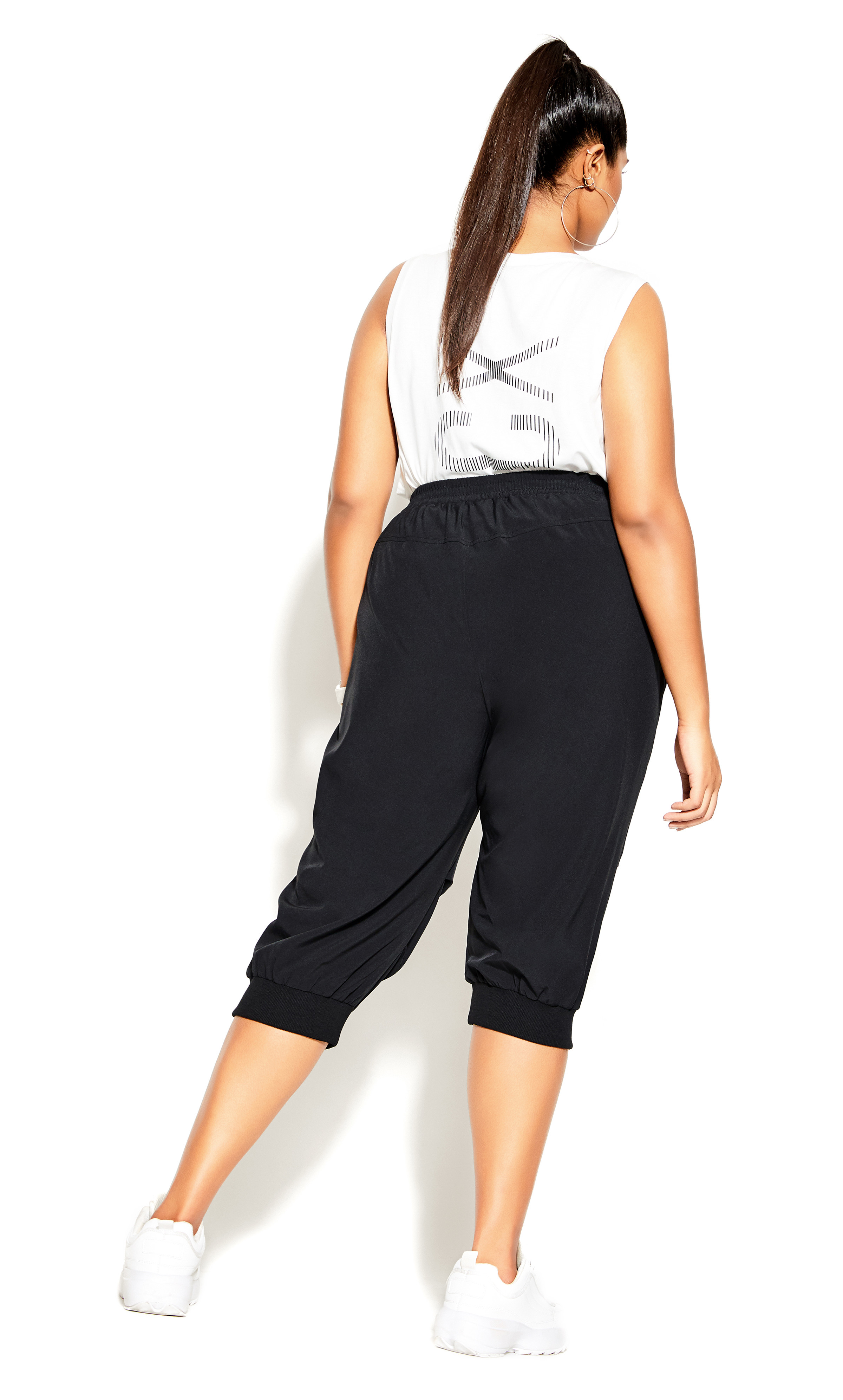 Shop Women's Plus Size Plus Size Black Active Crop Pant