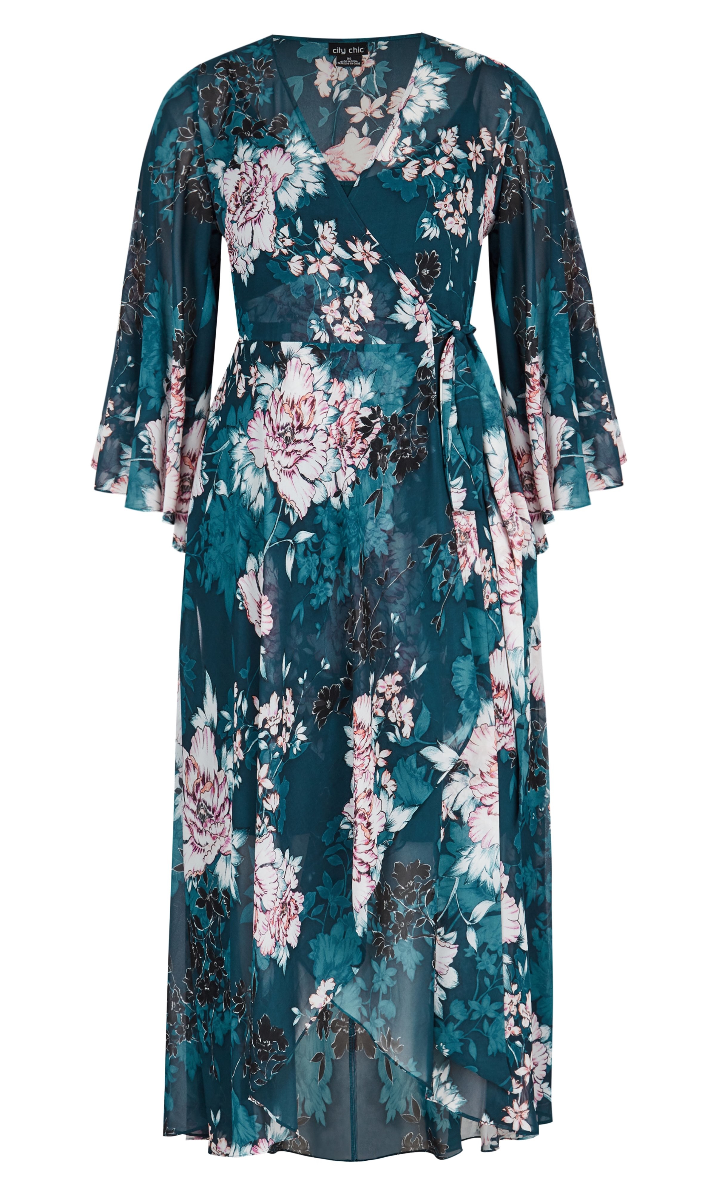 city chic blossom maxi dress